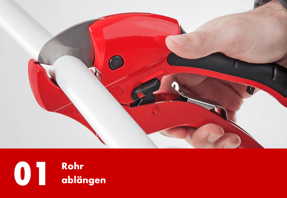 Rohr abhängen